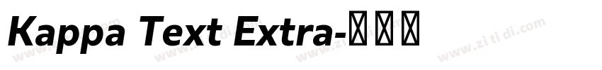 Kappa Text Extra字体转换